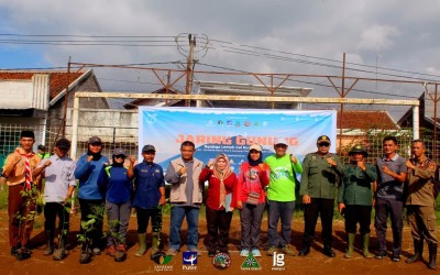 KEGIATAN PENCINTA ALAM BERSAMA TAPAK GEROT PENANAMAN HIJAU GUNUNG CIKURAY